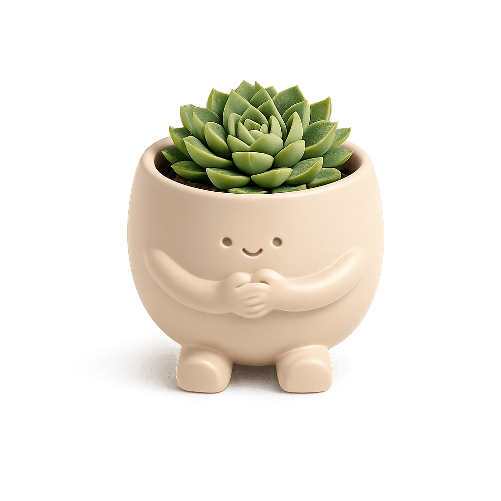 Heart Hugger succulent gift pot